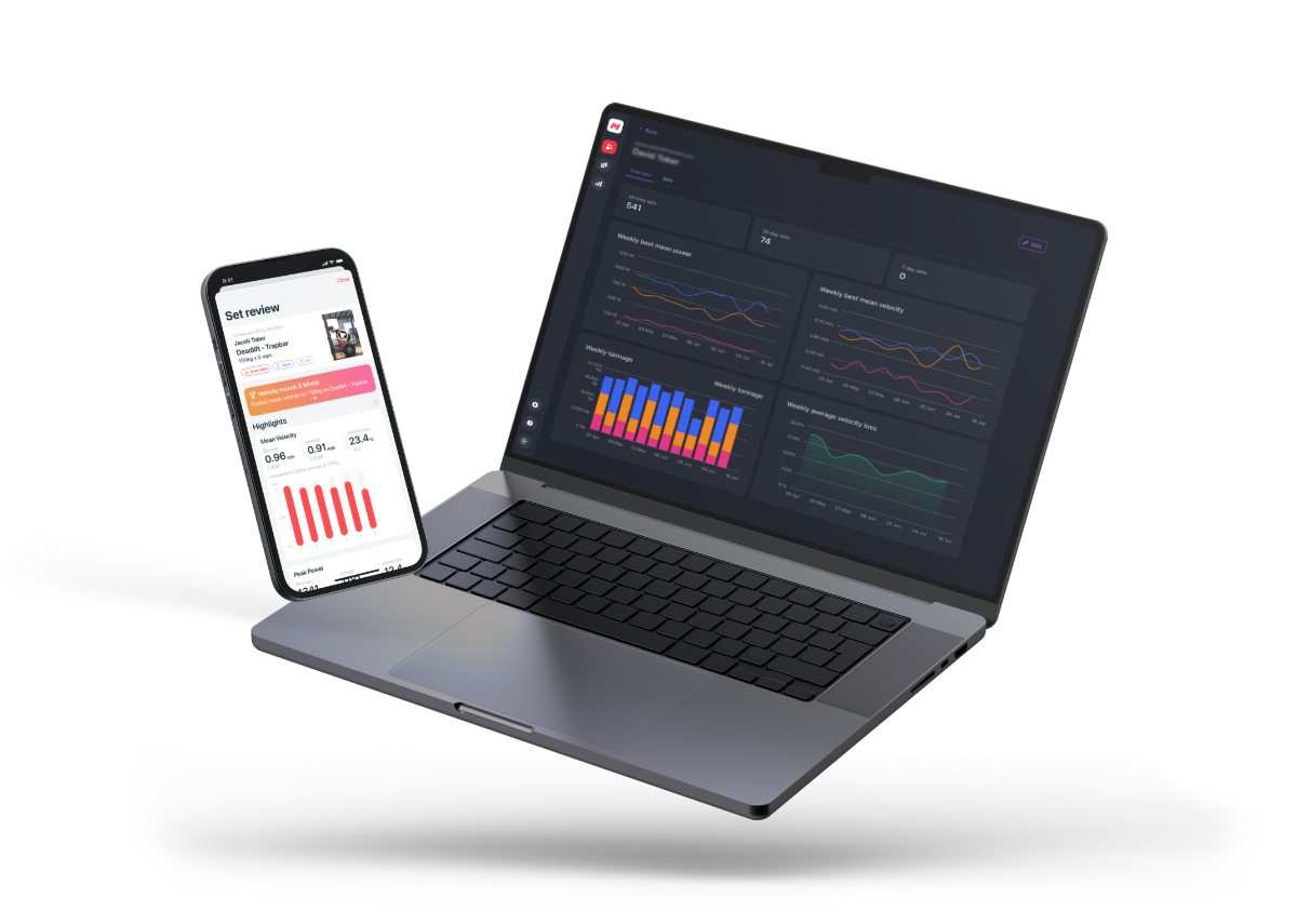 Metric for Teams VBT coaches dashboard